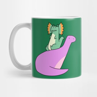 Dilophosaurus and Brontosaurus Mug